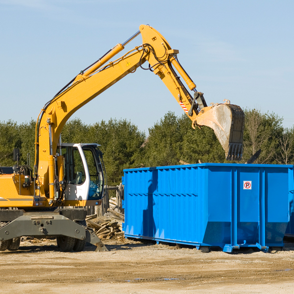 what size residential dumpster rentals are available in Camas